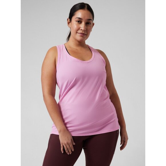 Athleta Tops - ATHLETA Ultimate Scoopneck Racerback Pink Tank Size 3X NEW NWT